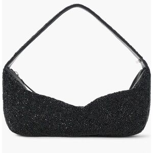 SALE • NWT • STAUD Demy Black Beaded Bag